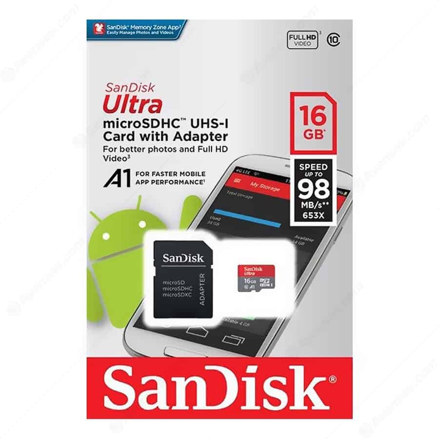 MicroSD Sandisk 16gb clase 10